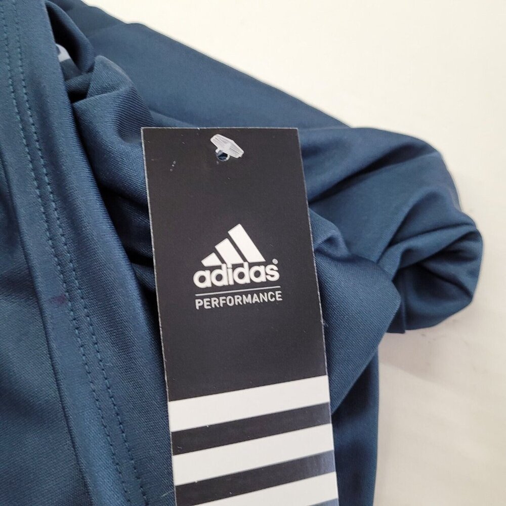 adidas Women's Short Sleeve Tee in Navy with White Logo - Picture 8 of 11